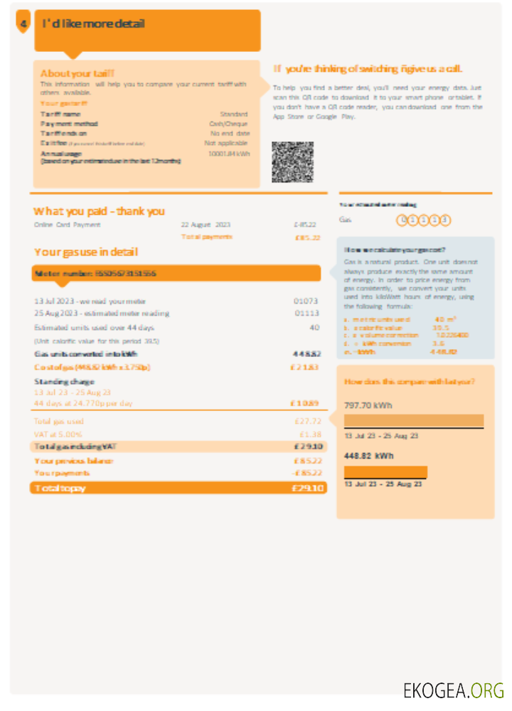 Projet de loi sur les services publics de gaz britanniques, pSCR, page 2